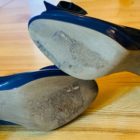 Swanky Teal Paul Green open toe pumps- Size 9 - Picture 4 of 9